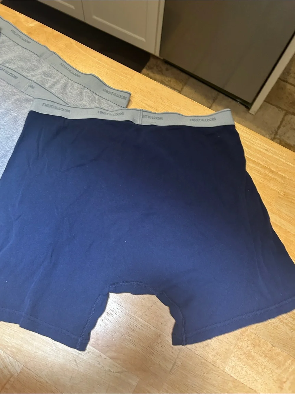 Fruit of the Loom Men’s Boxer Briefs – Five Gray & Navy Pack